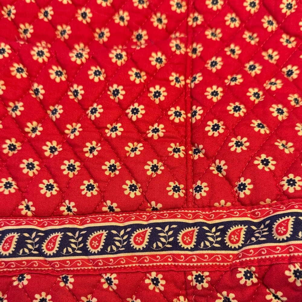 Vera Bradley Red Floral Quilted Hobo Bag - Picture 4 of 4